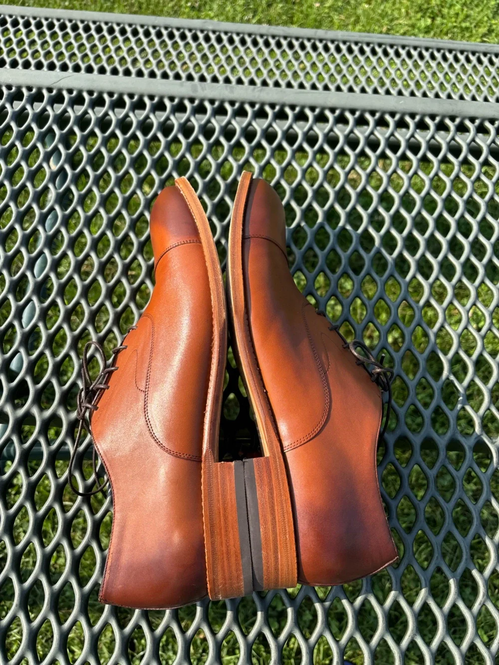 Beckett Simonon Dean’s Oxfords Dress Shoes Mens Size 13 Brown Leather Cap Toe